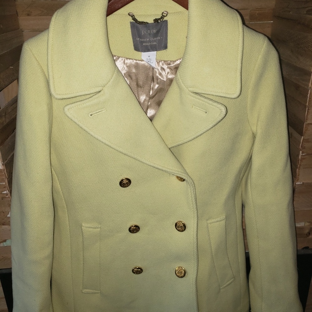 J. Crew 6 8 10 12 Yellow Majesty Stadium Cloth Nel
